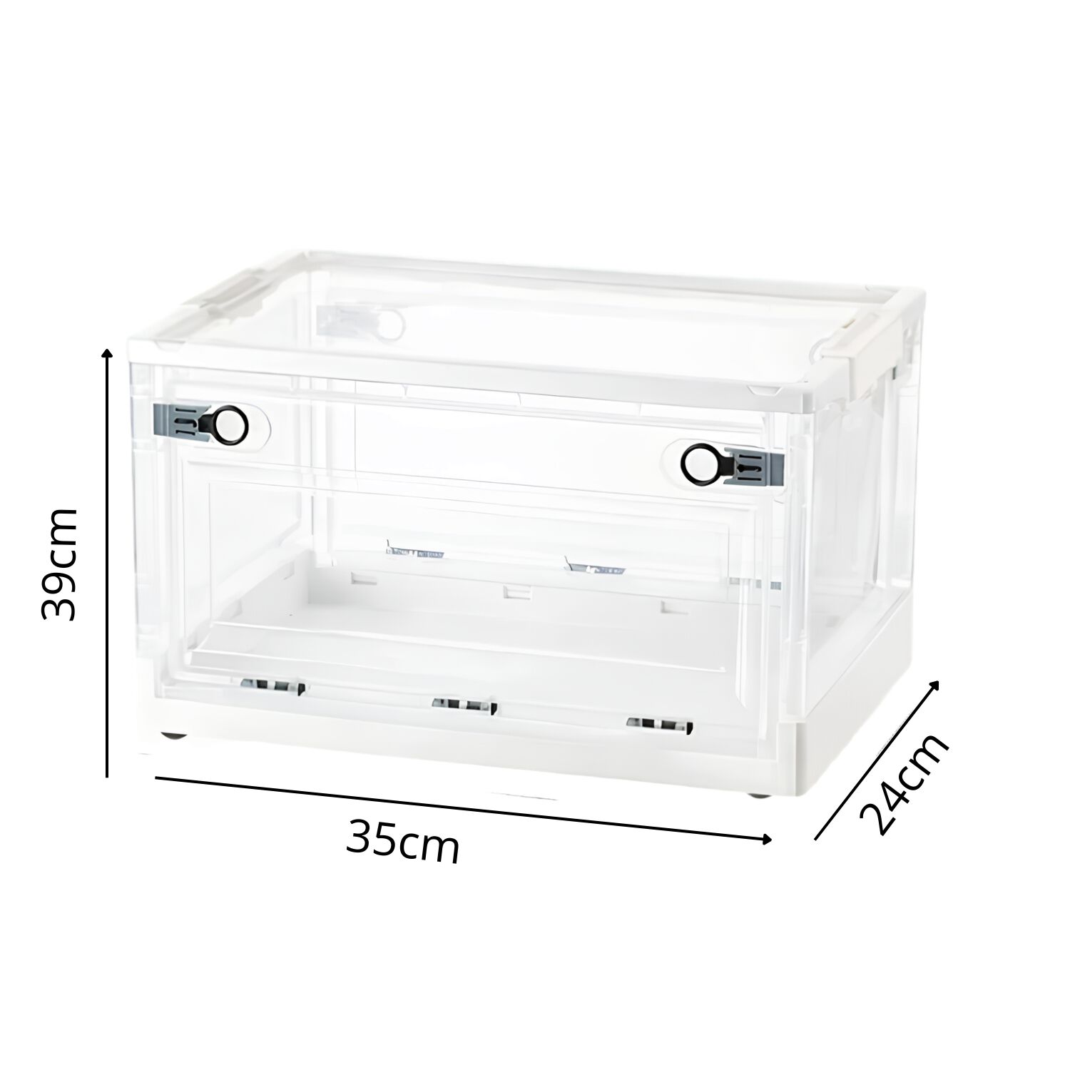 Organizador Apilable De 3 Niveles Plegable Con Tapas Oficina image number 3.0