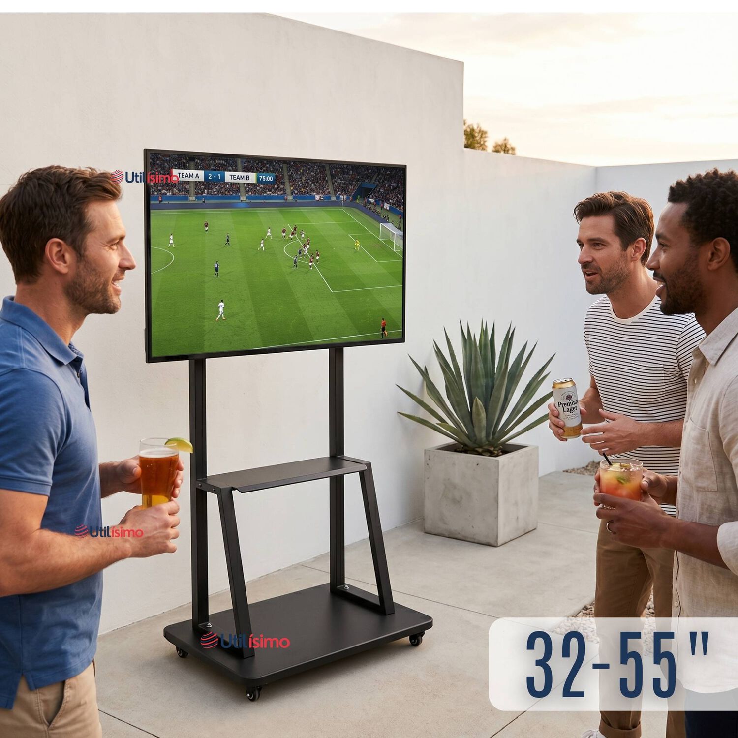 Soporte Base Tv M&oacute;vil Con Ruedas 32 A 55 Pulgadas 55kg Soporte Port&aacute;til 324042 43 49 50 55 image number 0.0