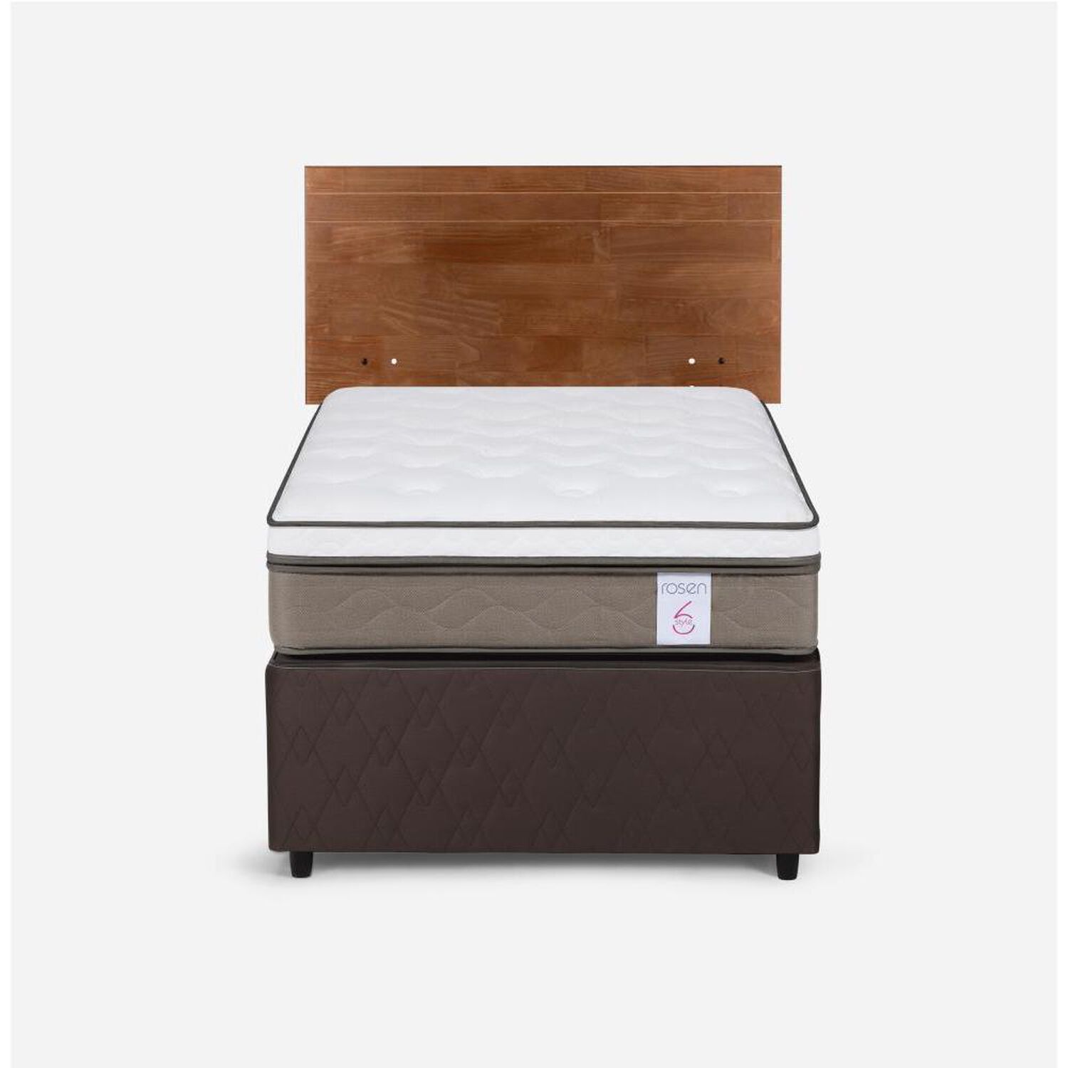 Cama Nido Rosen New Style 6 / 1.5 Plazas / Base Normal + Respaldo image number 0.0