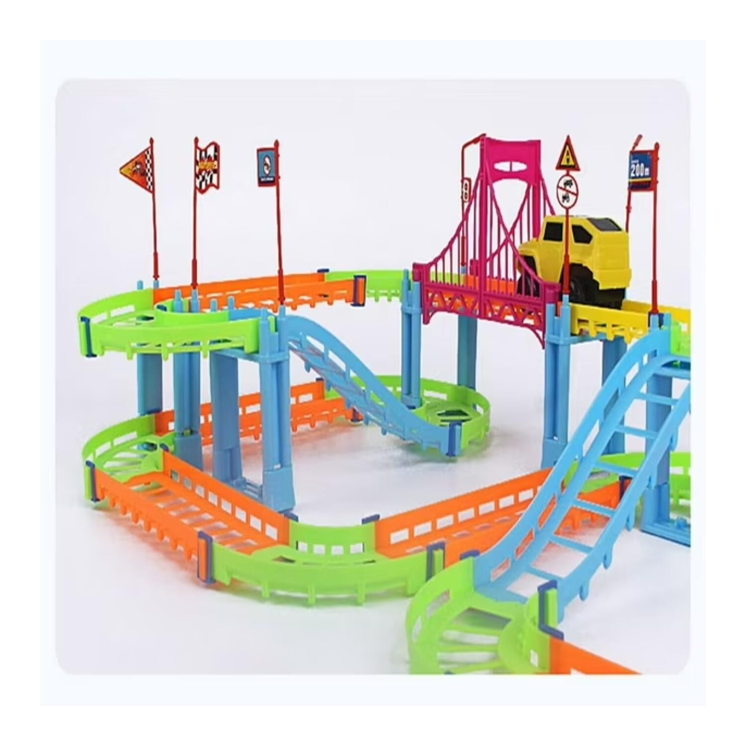 Juguete Pista De Autos 52 Piezas Armable Infantil image number 2.0