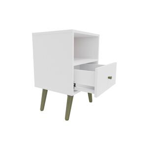 Velador Yardas Ja&eacute;n Blanco 1 Caj&oacute;n