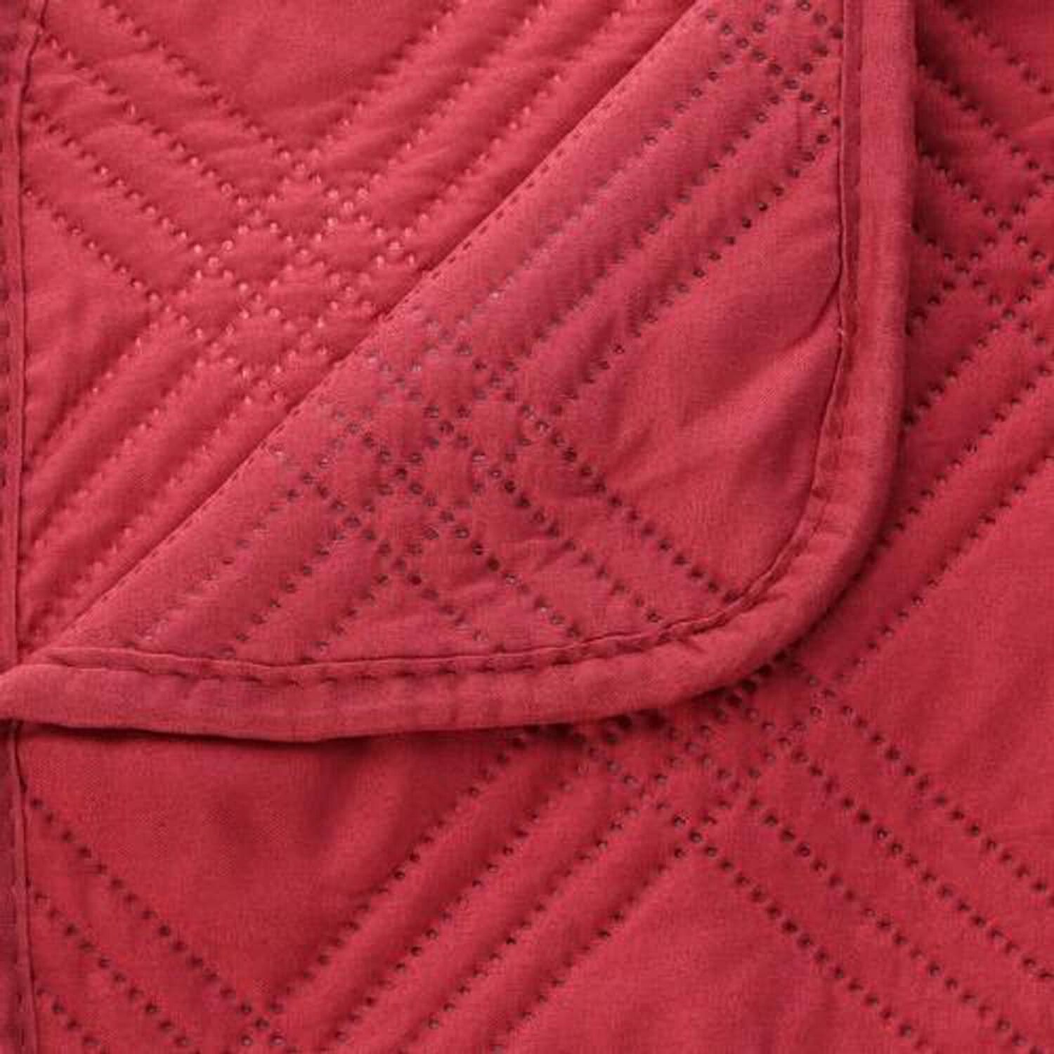 Quilt Andes Liso Frambuesa 2 Plazas image number 2.0