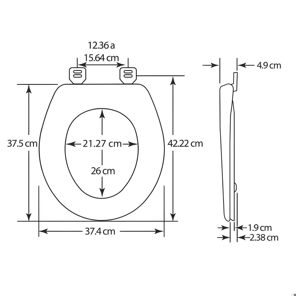 Asiento Wc De Plastico Ajustable Cierre Suave 580arsl Redondo - Bemis image number 1.0