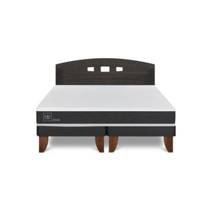 Cama Europea Cic Ortopedic / 2 Plazas / Base Dividida + Respaldo