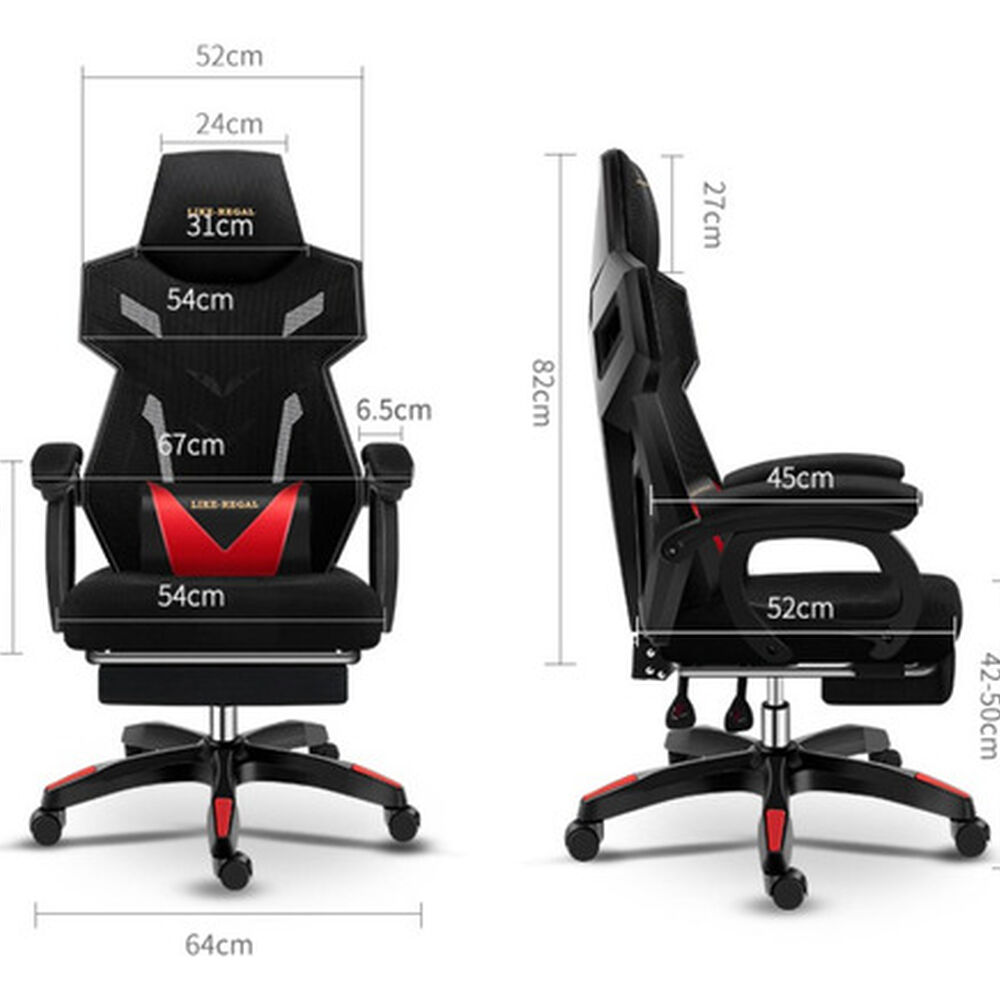 Silla Gamer Reclinable Con Reposapiés Moderna Ergonómica image number 2.0