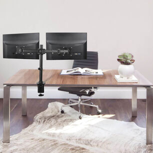 Soporte De Escritorio Para 2 Monitores, 13" A 27" 360 16kg Sbrm721 Brasforma