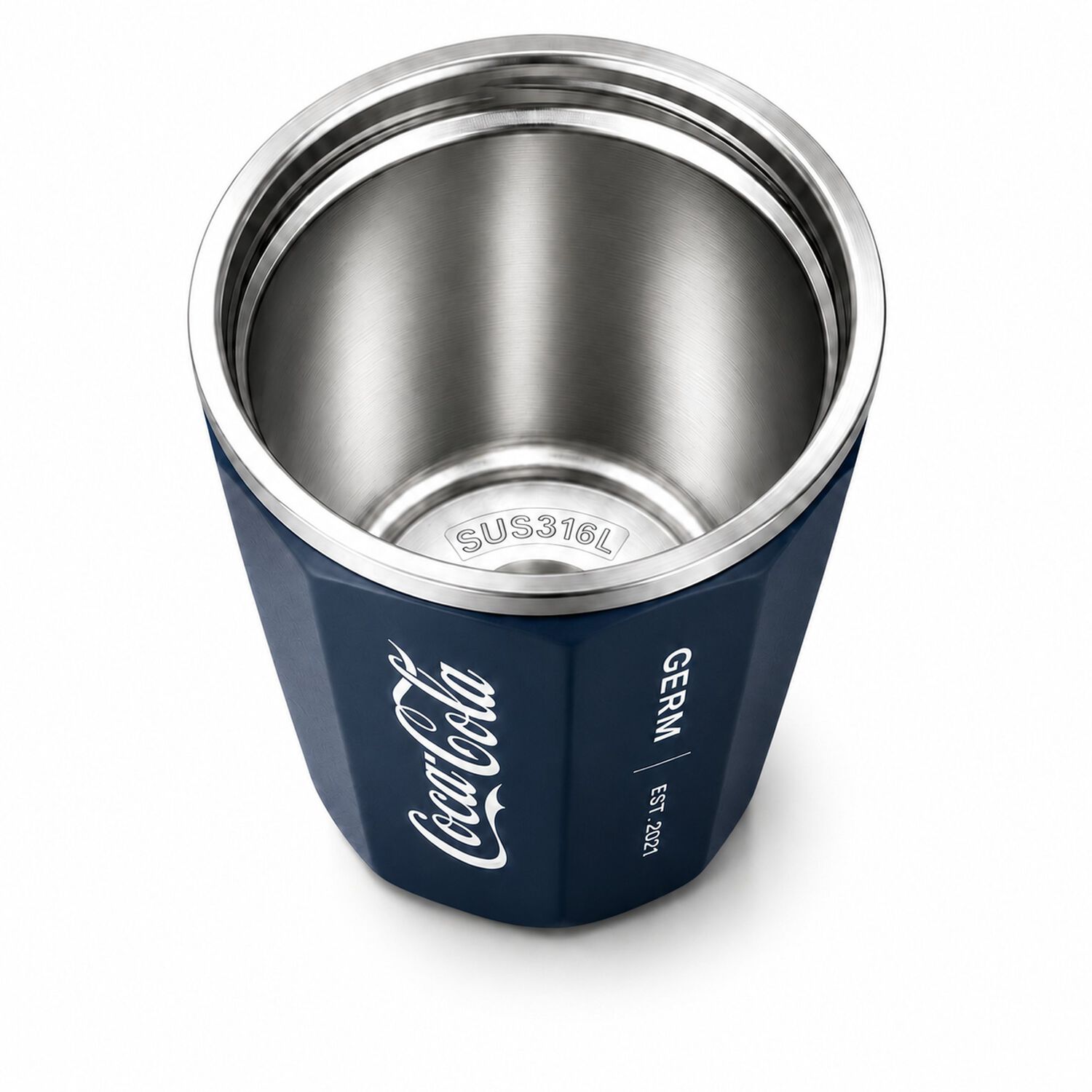 Vaso Termico Mug Germ Coca-cola Acero Inoxidable 390ml Navy image number 3.0