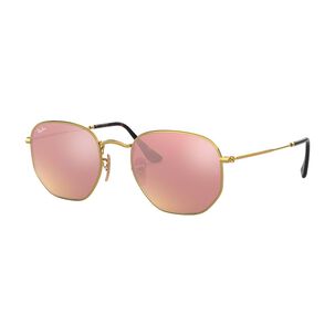 Lentes De Sol Hexagonal Rosegold Ray-ban