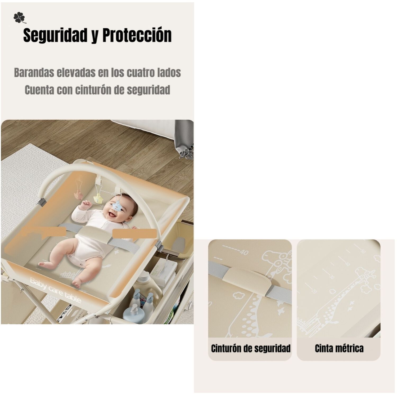 Mudador De Pa&ntilde;ales Plegable Regulable Canasto Line Lubabycas image number 2.0