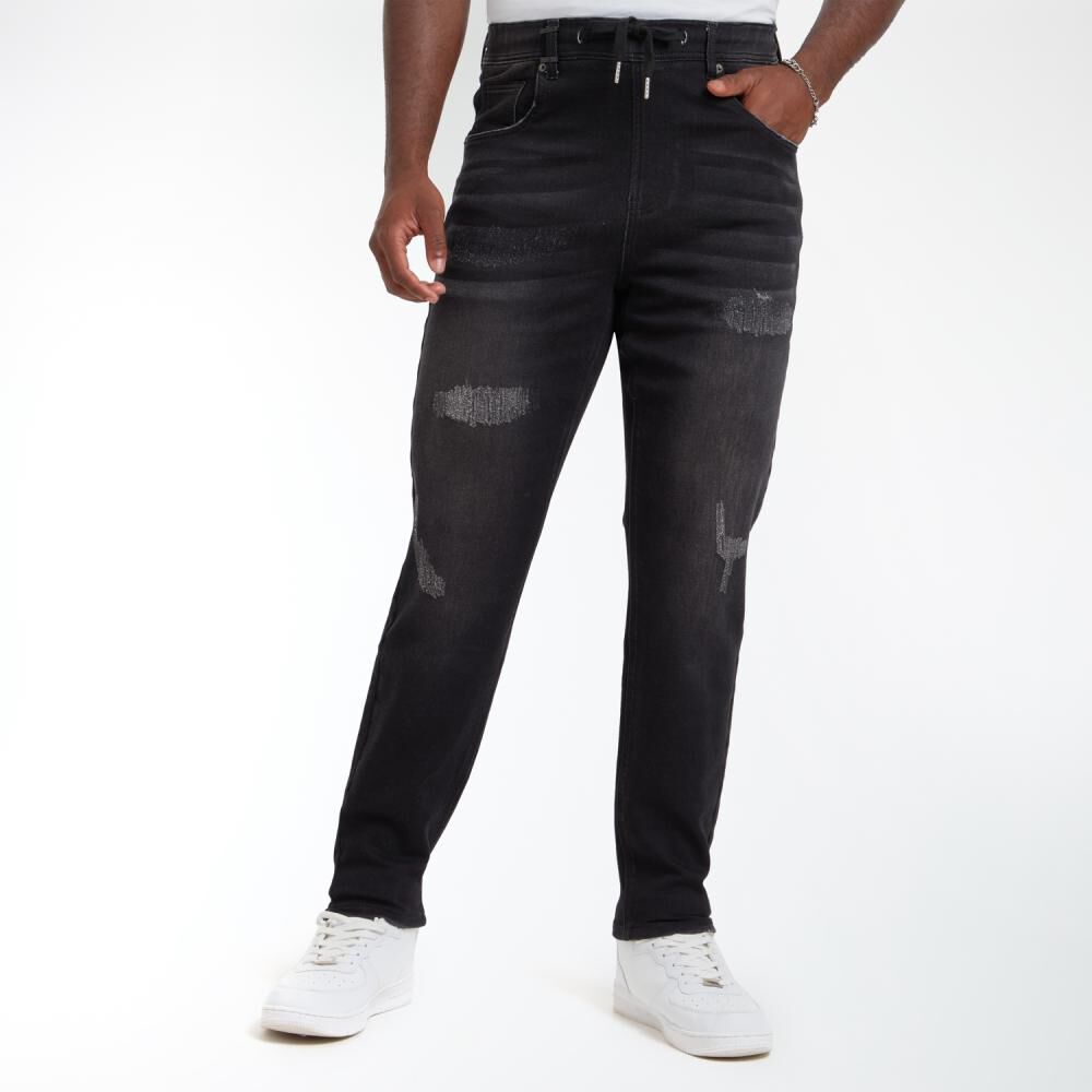 Jeans Slim Tiro Medio Jogger Hombre Rolly Go image number 0.0