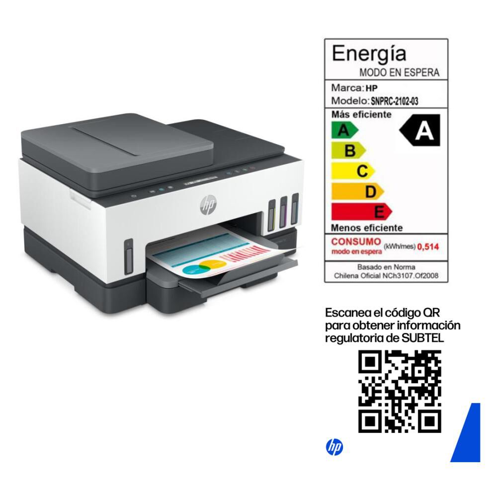 Impresora Multifuncional HP Smart Tank 750 image number 21.0