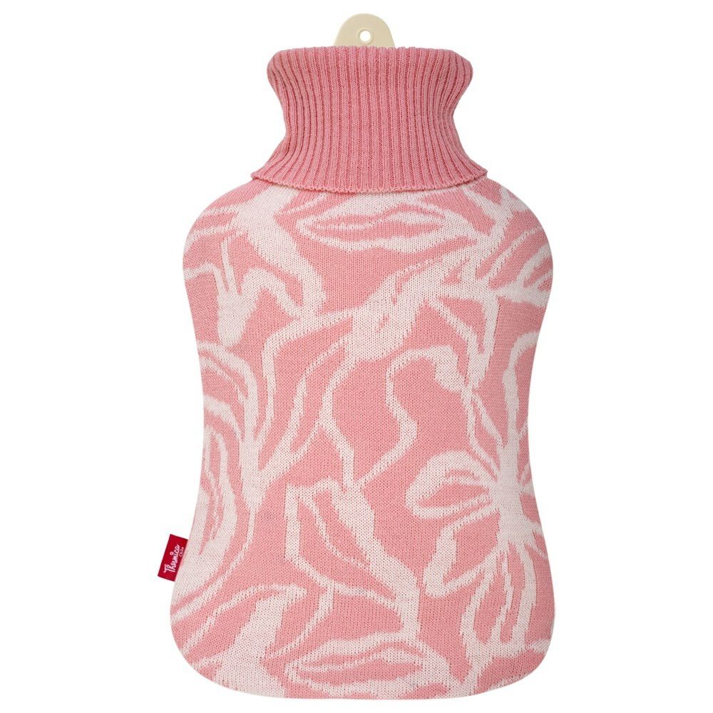 Guatero Thermicachile 2 Lt Tejido Rosado Hojas Lineas Blancas image number 0.0