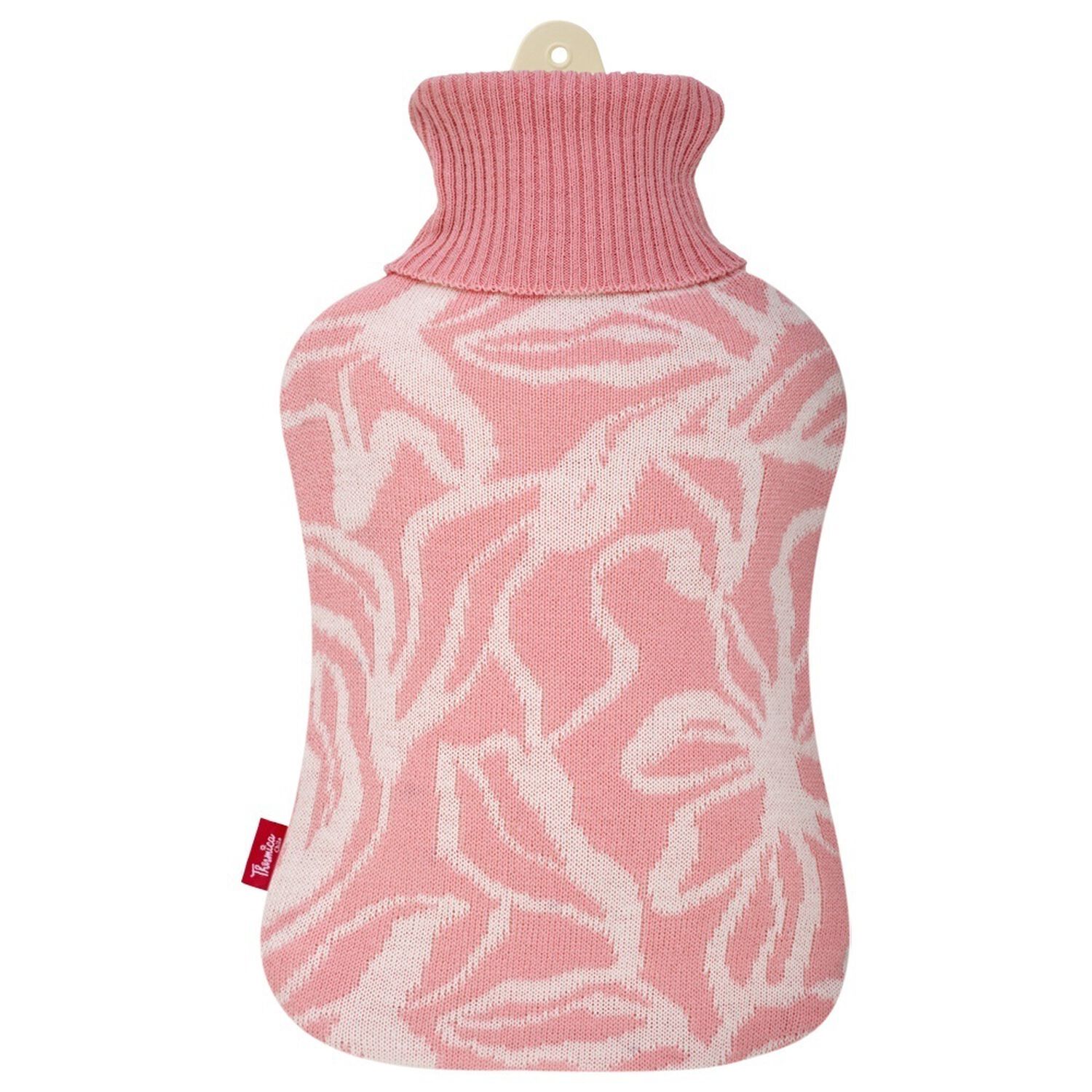 Guatero Thermicachile 2 Lt Tejido Rosado Hojas Lineas Blancas image number 0.0