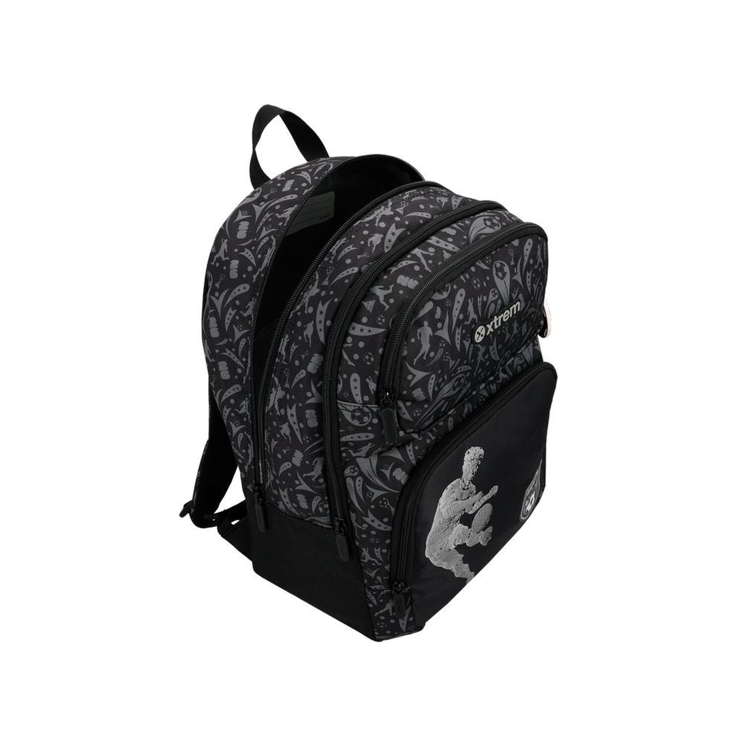 Mochila Xtrem Hopper 2.0 6xt F&uacute;tbol Negro/gris image number 3.0