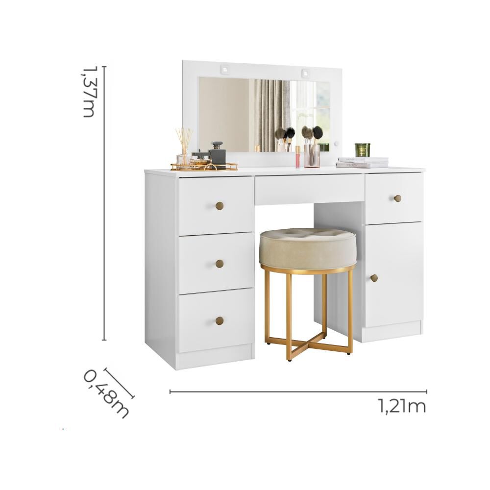 Tocador Di Poretti Design Sonhos / 1 Puerta / 4 Cajones image number 1.0