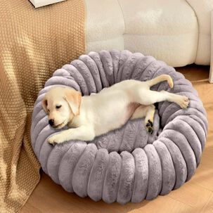 Cama Suave Redonda Antideslizante Para Mascotas 50 Cm