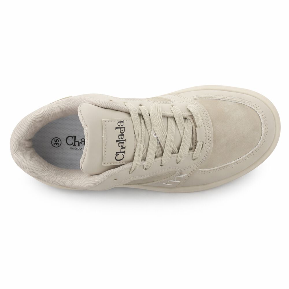 Zapatilla Beige Mujer Urbano Chalada Strada image number 4.0