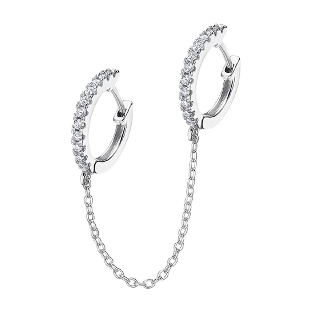 Ear Cuff Lp3332-9/1 Lotus Silver Mujer Ear Party image number 0.0