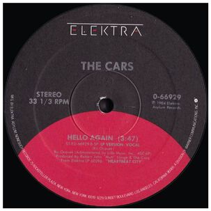 The Cars - Hello Again | 12" Maxi Single Usado
