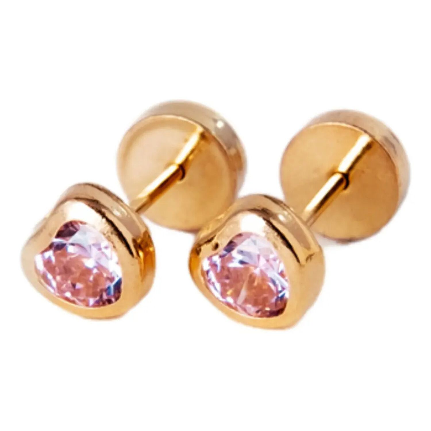 Aros Abridores Coraz&oacute;n 6mm Oro 18k Tope A Presi&oacute;n image number 4.0