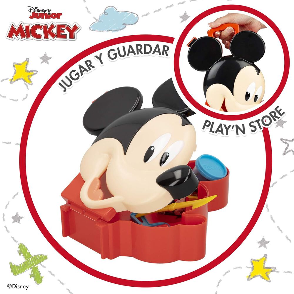 Set De Masas Con Accesorios Moldeables Juego Niños Mickey 3d image number 6.0