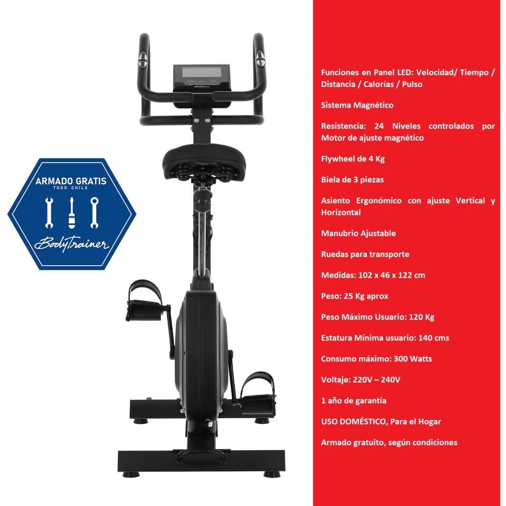 Bicicleta Estatica Magnetica Bodytrainer Bes 550 Mgntc image number 1.0