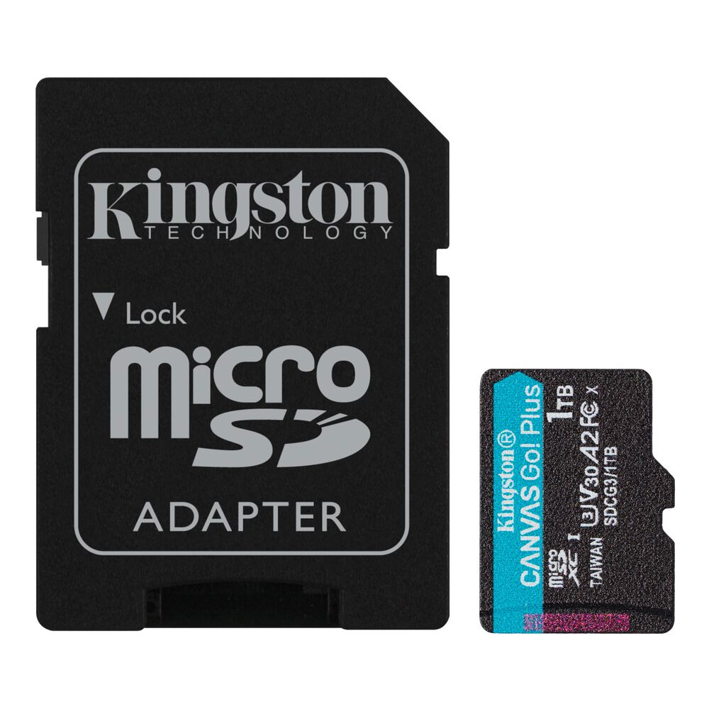 Tarjeta Microsd Kingston Canvas Go! Plus 1tb Adaptador Sd image number 2.0