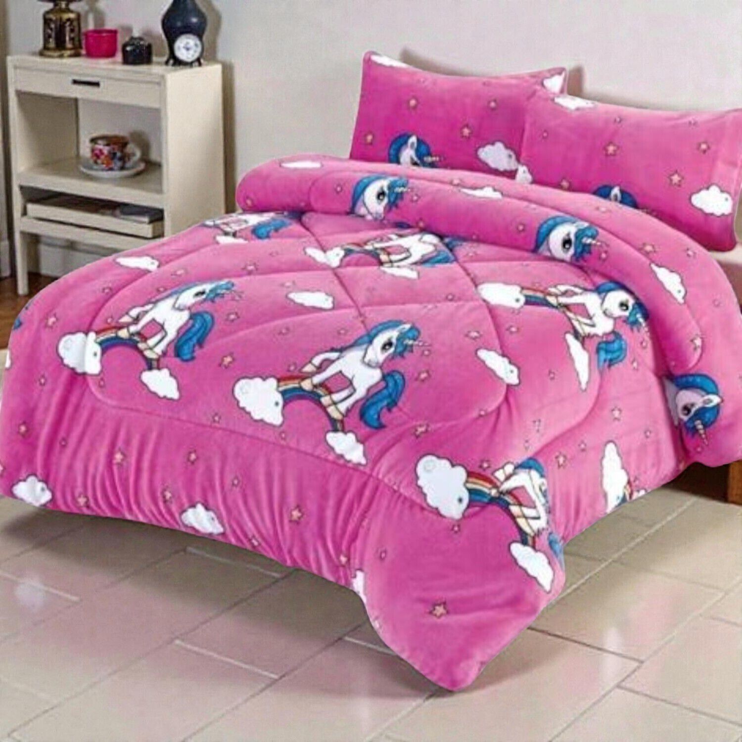 Plumon De Invierno Plush Liso Con Chiporro De 1.5 Plazas + 1 Funda Para Almohada Cip1.5p-28 image number 0.0