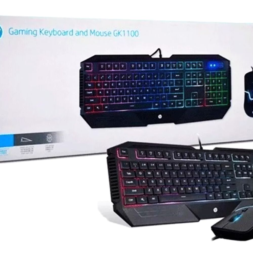 Kit Gamer Mouse & Teclado Hp Gk1100 Retroiluminado Full Rgb image number 5.0