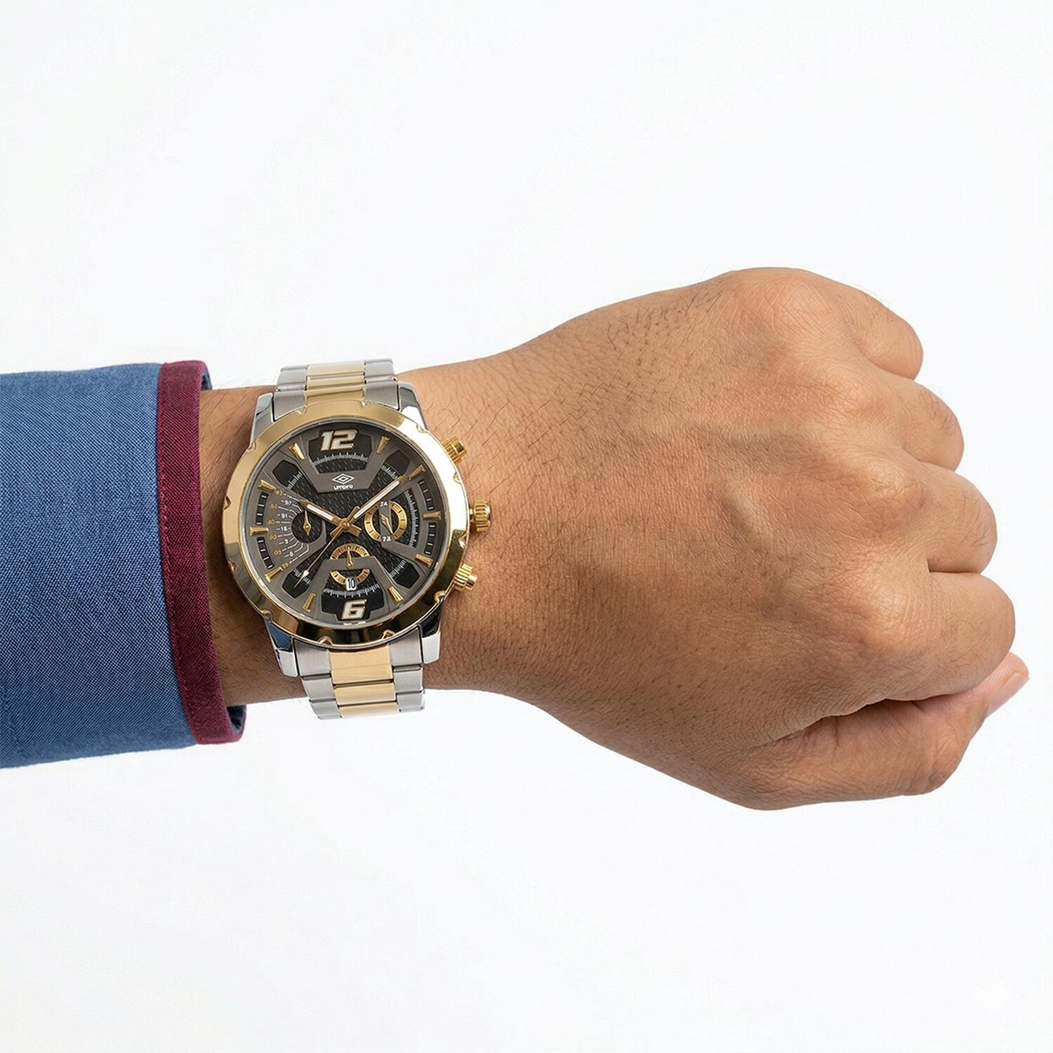 Reloj An&aacute;logo Hombre Umbro Plus Plateado Umbp-1500-80 image number 3.0