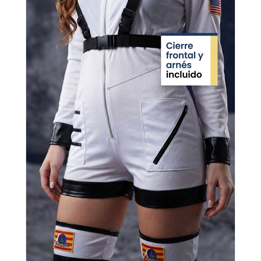 Disfraz Astronauta Cosplay Juego Rol Traje Espacial Ni&ntilde;os image number 16.0