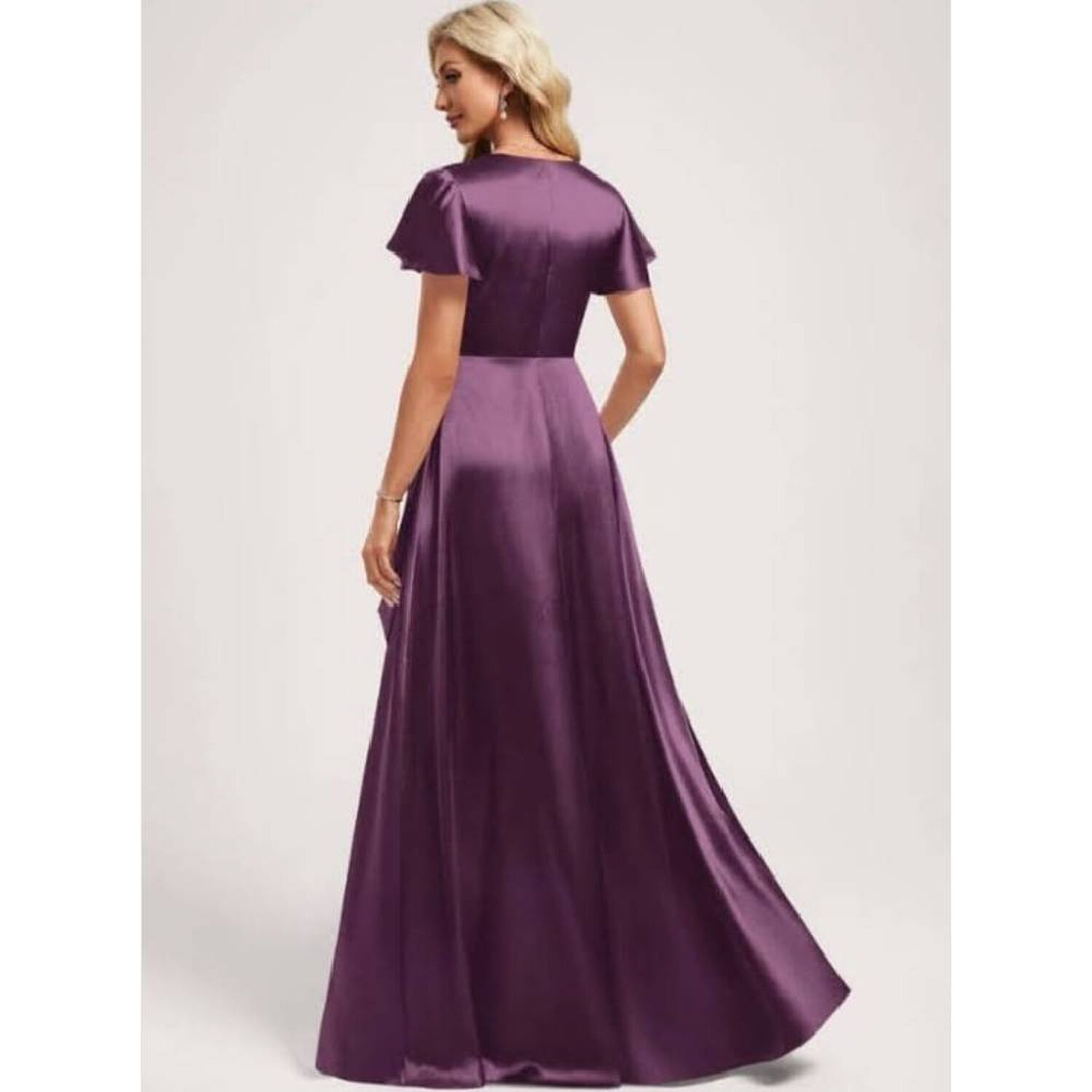 Vestido Maxi Largo Satin - Yocelyn image number 1.0