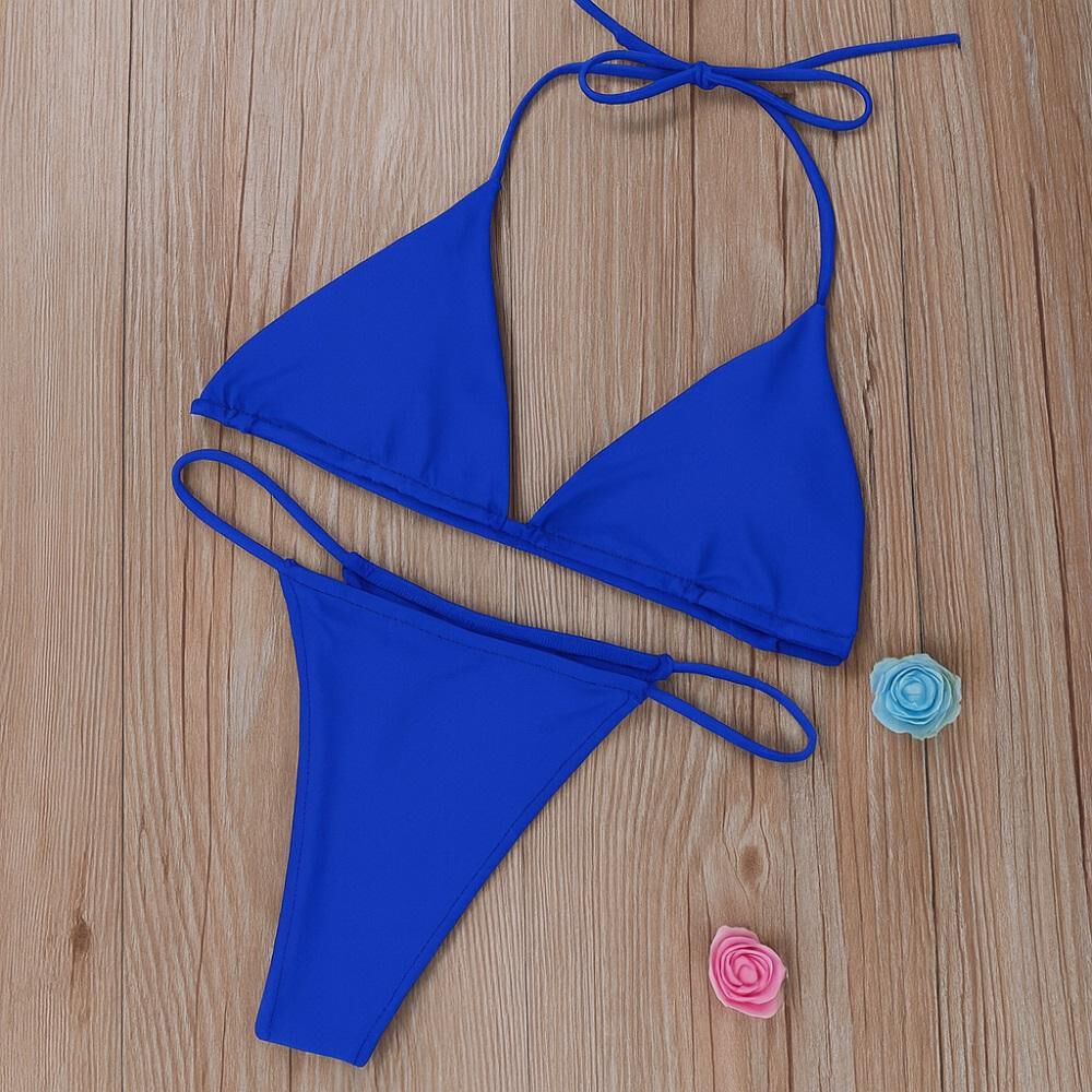 Traje De Baño Mujer Con Realce Minibikini Brasileño 2022 image number 2.0