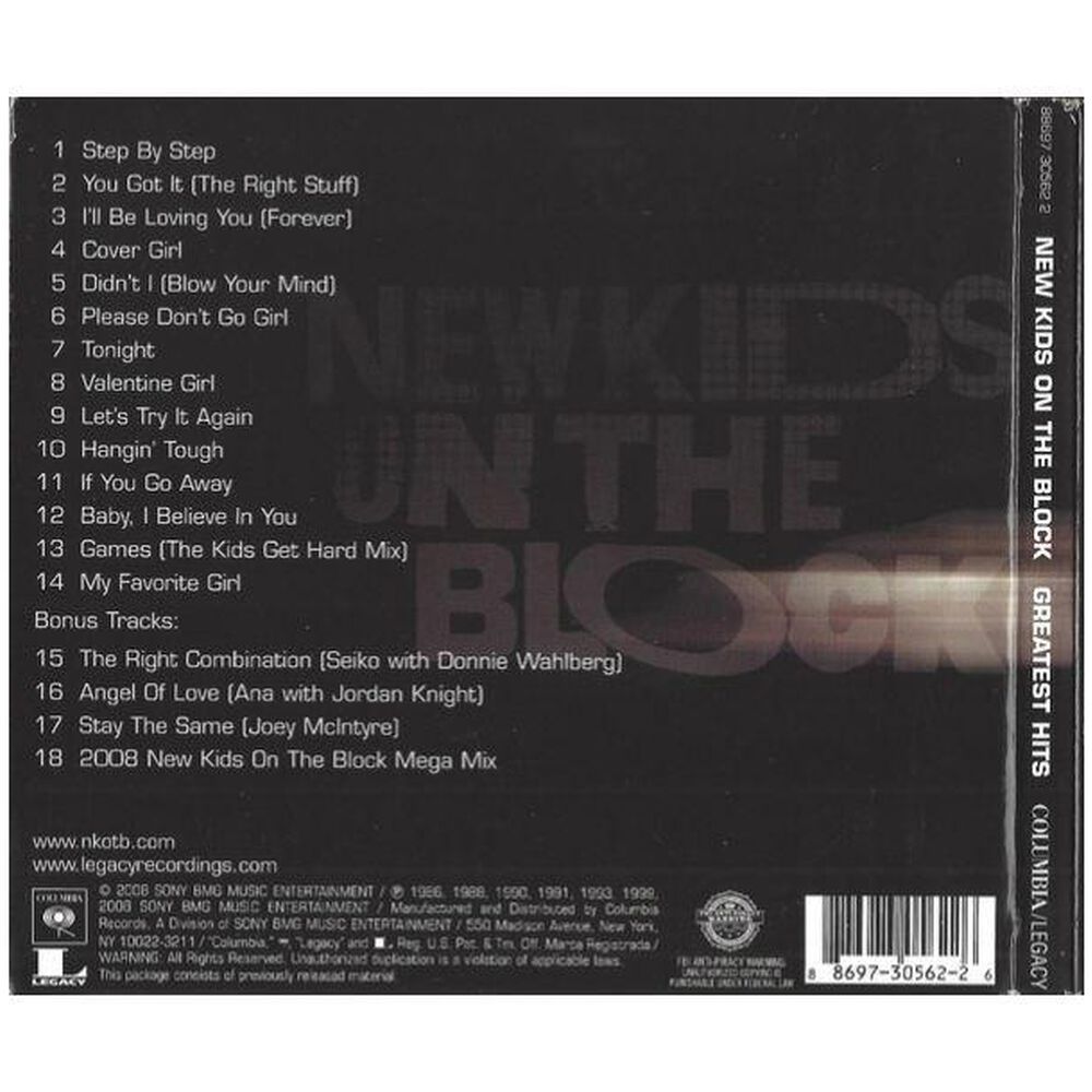 New Kids On The Block - Greatest Hits | Cd image number 1.0