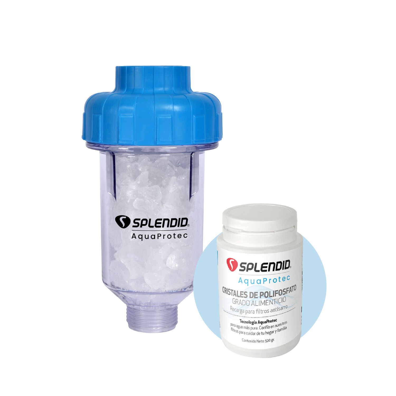 Pack Filtro De Agua Antisarro 150gr + Recarga 500g Splendid image number 0.0