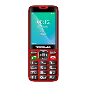 Telefono Senior Adulto Mayor 4g Rojo Doble Sim Card Tl487