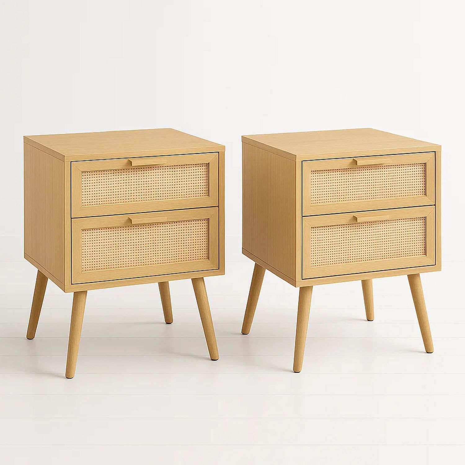 Pack De 2 Velador Eames Mesh Doble 40x55 - Madera Clara image number 0.0