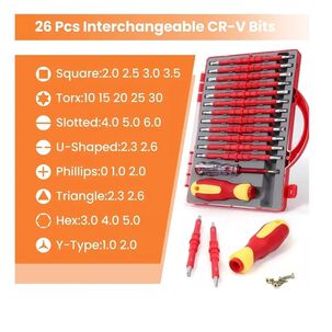 Juego De Destornilladores 26 En 1, Juego De Electricista,