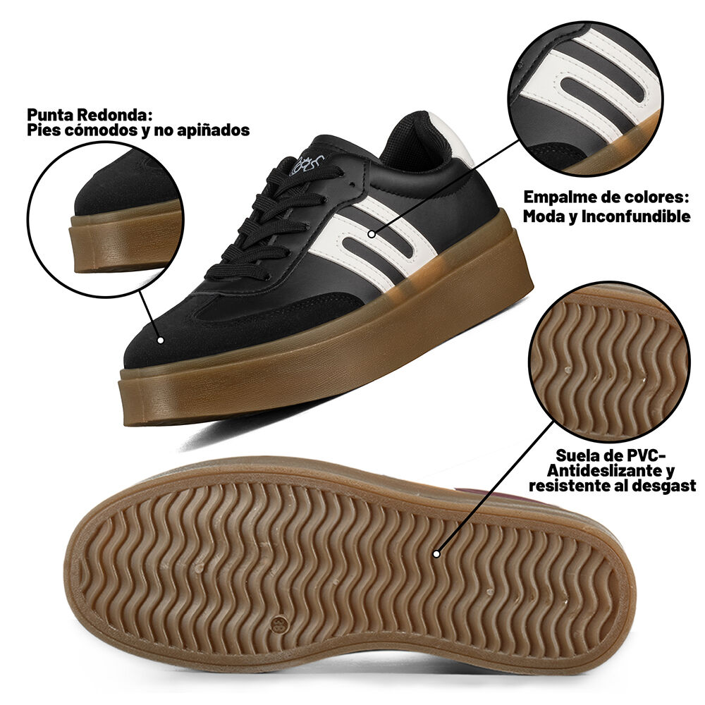 Zapatilla Casual Mujer Urbana Vintage Deportiva Weide Hx501 image number 7.0