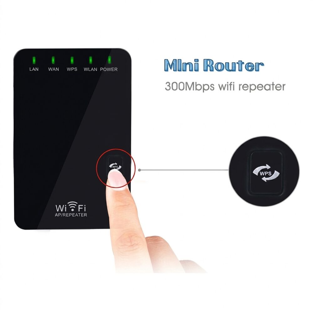 Repetidor Amplificador Wifi 300 Mbps Inal&aacute;mbrico Mini Router image number 5.0