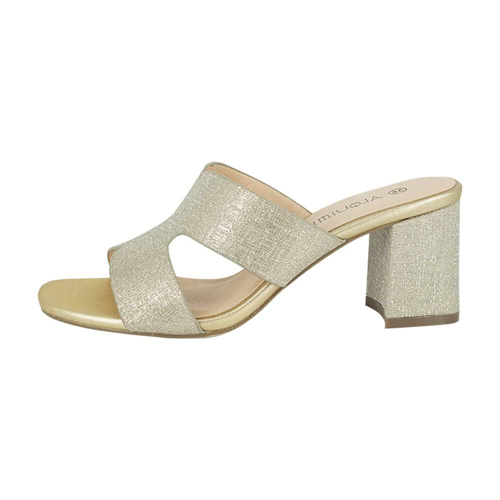 Sandalia De Vestir Faure Dorado Alquimia image number 1.0