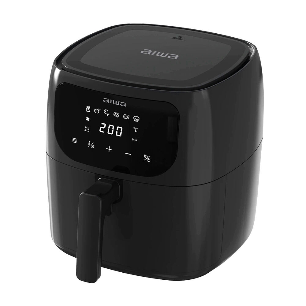 Freidora De Aire Digital Led 6 Litros Aiwa Aw-fk60 Negro image number 0.0