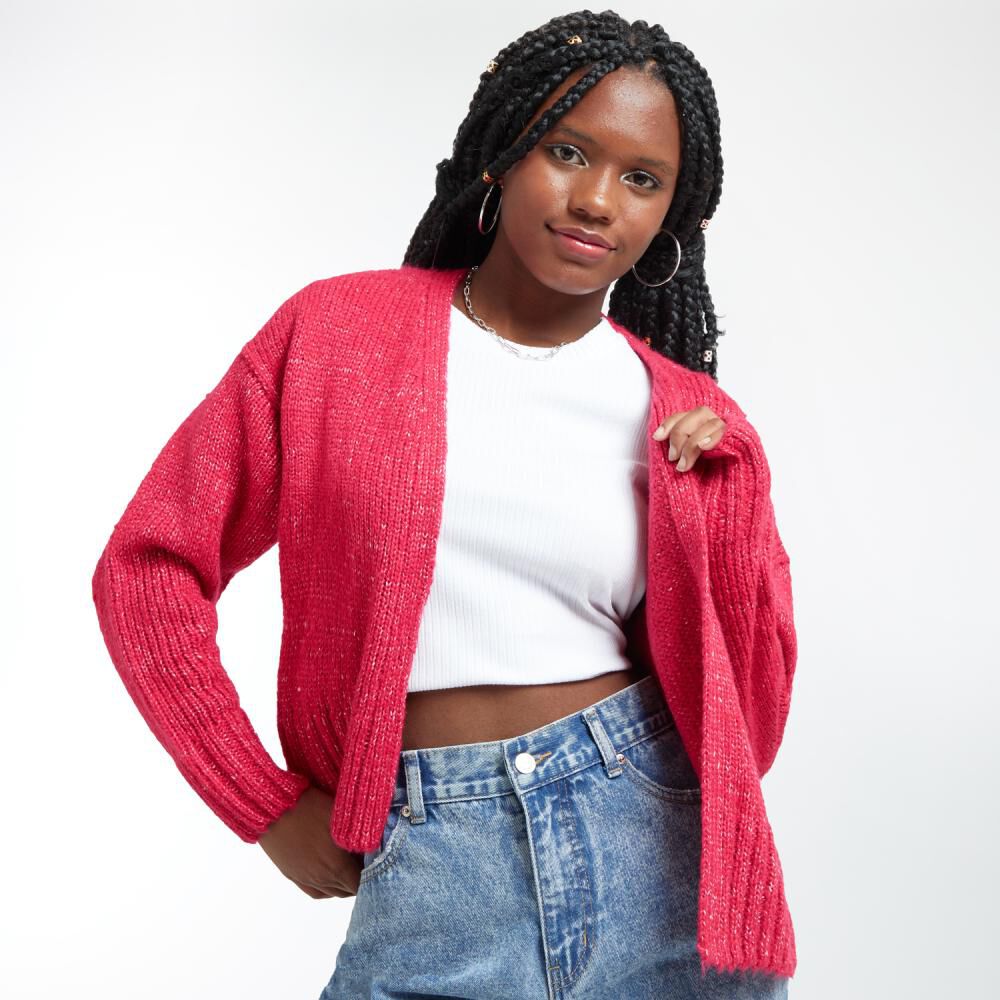 Sweater Cardigan Corto Cuello V Mujer Rolly Go image number 0.0