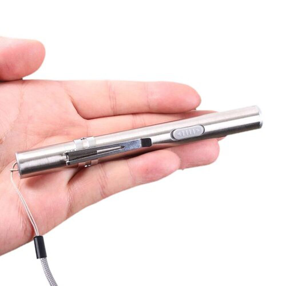 Linterna Usb Tipo Lapiz Led Recargable Aluminio Para Diagnostico Medico image number 2.0