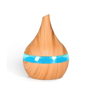 Humidificador Difusor Luz Led Color Marron Claro