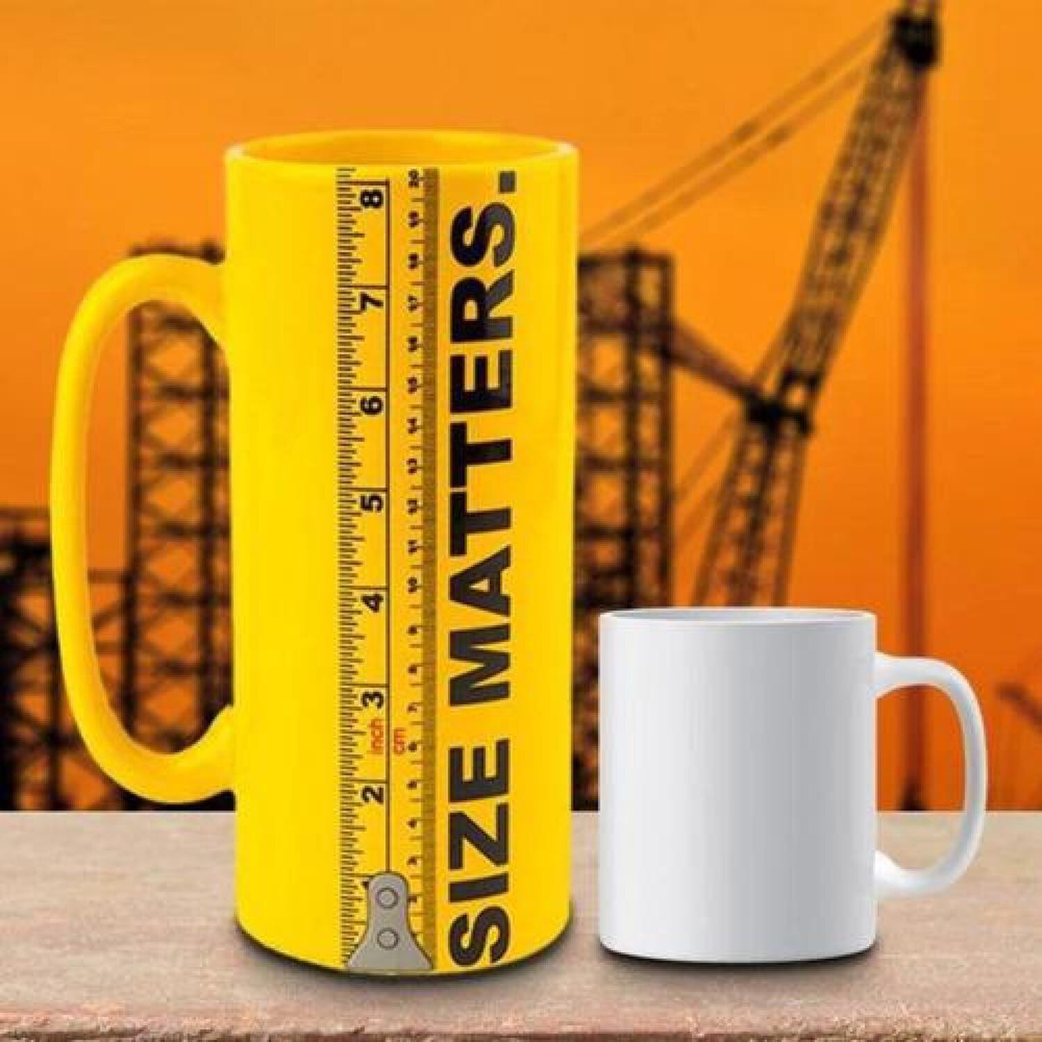 Taza Taz&oacute;n Mug Xl Gigante Size Matters El Tama&ntilde;o Importa image number 2.0