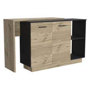 Isla De Cocina 2 Puertas Fm-009c - Caf&eacute; Claro