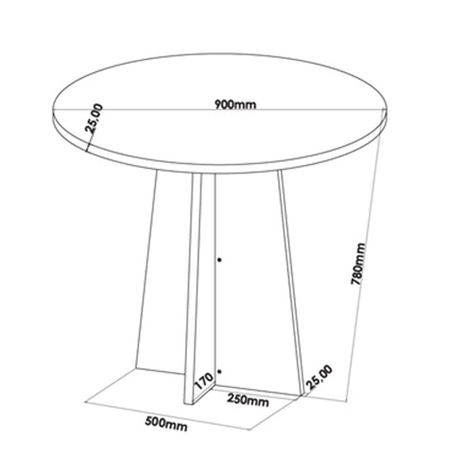 Juego De Comedor Redondo 4 Sillas Imperio Beige image number 2.0