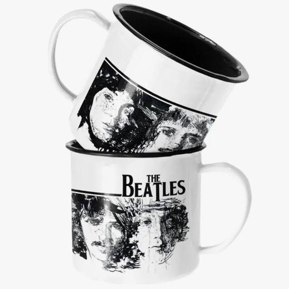 Taza Enlozada Lechera The Beatles Musica Rock image number 0.0