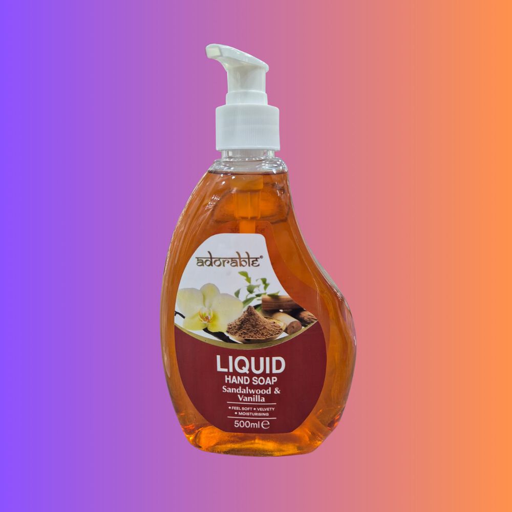 Adorable Jab&oacute;n Liquido Para Manos Sandalo & Vainilla 500ml image number 1.0